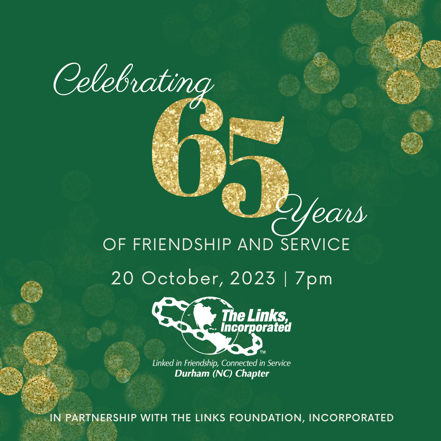 65th Anniversary Save the Date